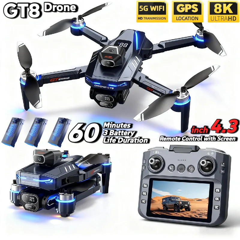 Drone Multispectral - โดรน HOT สำหรับ LSRC GT8 กล้องคู่ระดับมืออาชีพ