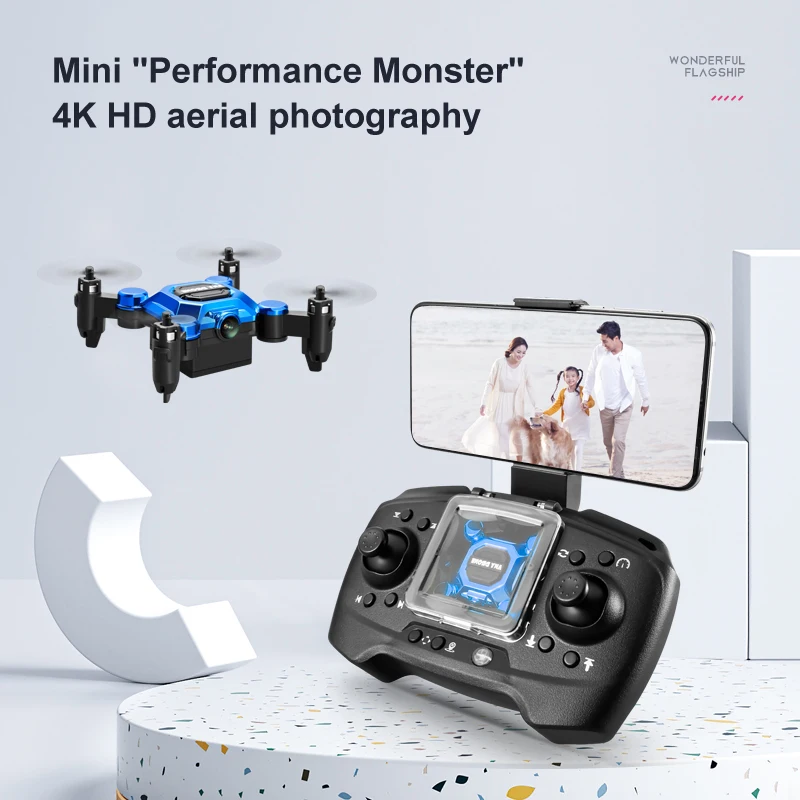 Drone Multispectral - โดรน K04 มินิ พับเก็บได้ โดรนถ่ายภาพทางอากาศความละเอียดสูง 4k