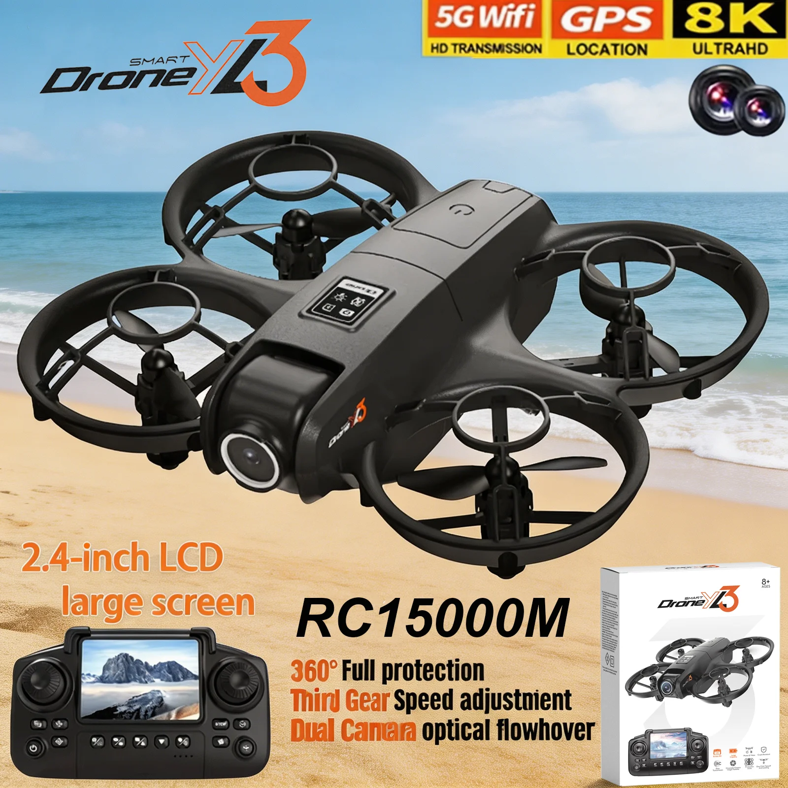 โดรน YL3 RC รุ่นใหม่ 8K 1080P  - Drone Photogrammetry บทวิจารณ์และราคา